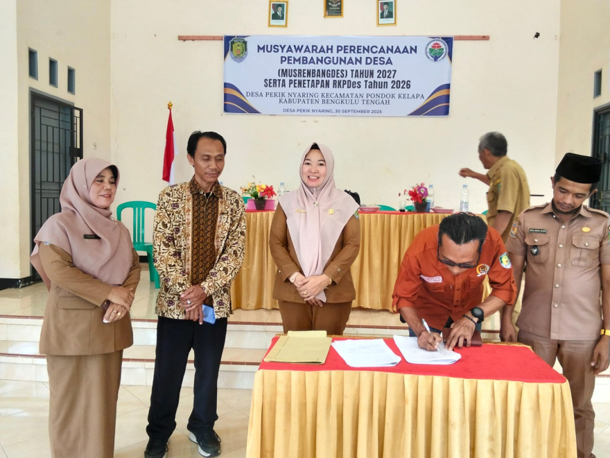 MUSYAWARAH PERENCANAAN PEMBANGUNAN DESA ( MUSREMBANGDES ) DESA PEKIK NYARING TAHUN 2027 SERTA PENETAPAN RKP DESA TAHUN 2026