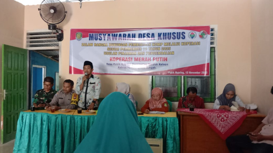 MUSYAWARAH DESA KHUSUS UNTUK PERSETUJUAN DUKUNGAN PENGEMBALIAN PIJAMAN KOPERASI DESA MERAH PUTIH (KDMP)